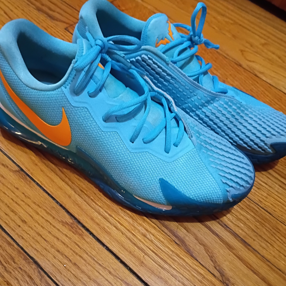 Nike Blue and Orange Athletic Shoes